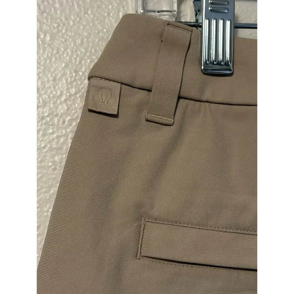 Lululemon Commission Short Mens 31 Chino Classic 7 Inseam Golf Preppy Beige